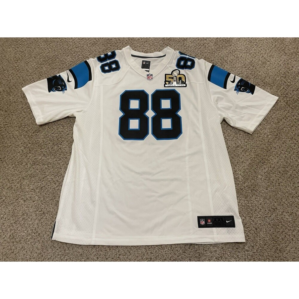 Nike Greg Olsen 88 Carolina Panthers Super Bowl Jersey Mens Sz XXL